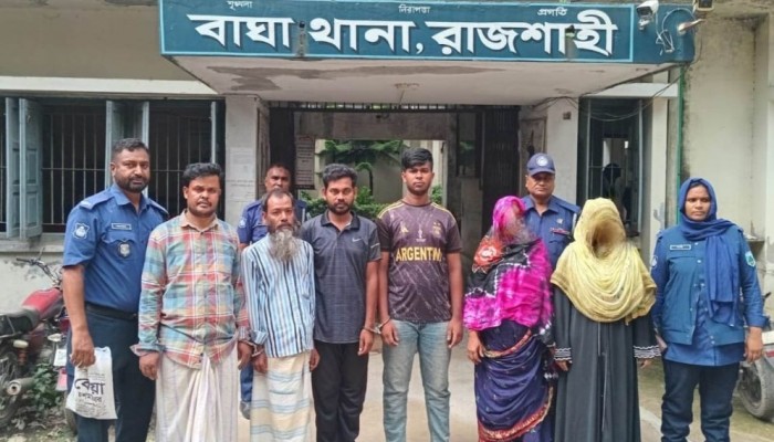 বাঘায় মাদক মামলার আসামিসহ গ্রেফতার ৭