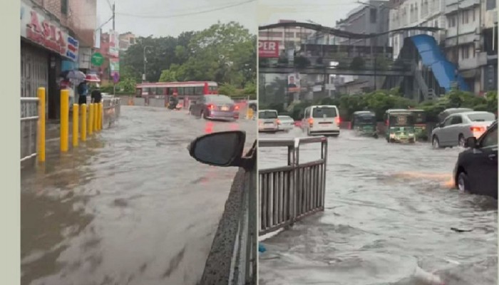 রাতভর বৃষ্টি, রাজধানীর বিভিন্ন এলাকায় জলাবদ্ধতা