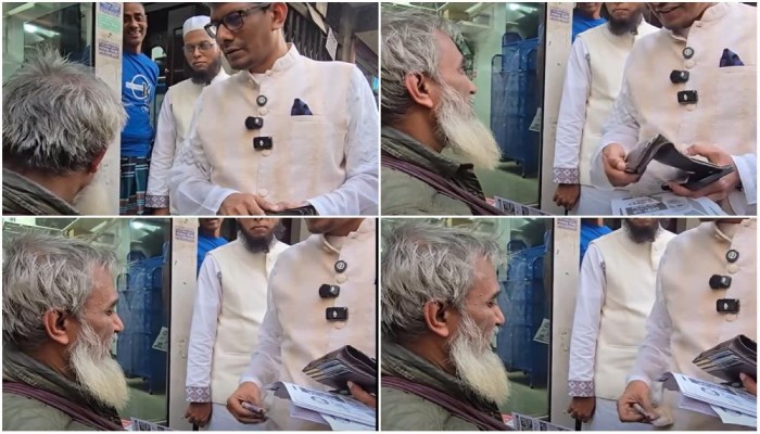 দাঁড়িপাল্লায় ভোট চাওয়ার সময় টাকা বিতরণ, যা বললেন শাহরিয়ার কবির